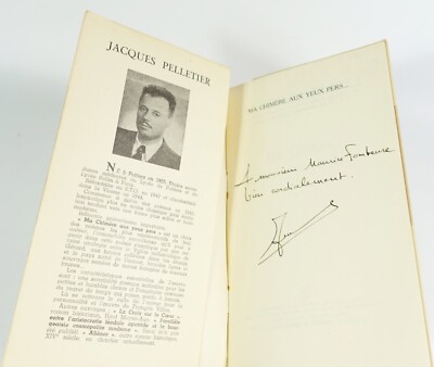PELLETIER Jacques ''Meine Chimäre mit persischen Augen...'' Seghers. Versand an M. FOMBEURE