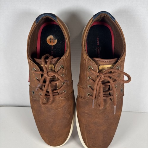 Levi’s Strauss & CO Brown Synthetic Leather Fashion Sneaker Shoes Mens Size 11 - Picture 9 of 9