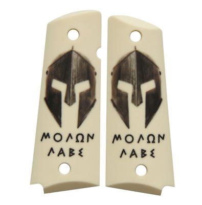 Molon Labe Spartan Sparta Leonidis Custom Full Size Government 1911 Grips