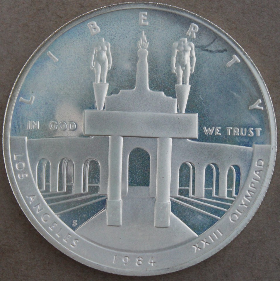 USA One Dollar 1984 XXIII Olympiad Silver EBay usa-one-dollar-1984-xxiii-olympiad-silver-ebay