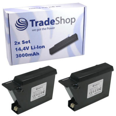 2x AKKU 14,4V 3000mAh Li-Ion ersetzt LG EAC60766110 EAC60766111 EAC60766112