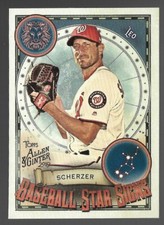 Max Scherzer 2019 Topps Allen & Ginter Baseball Star Signs #BSS-48 Nationals MLB