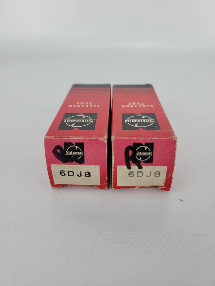 PAR DE TUBOS DE VÁCUO E88CC/6DJ8 MULLARD MATSUSHITA NA CAIXA - Imagem 2 de 4
