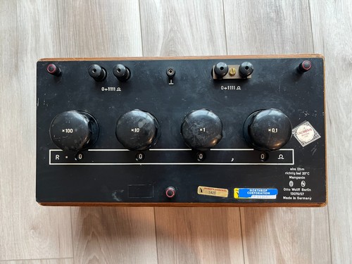 VINTAGE OTTO WOLFF BERLIN POTENTIOMETER RESISTANCE BOX - Picture 1 of 10