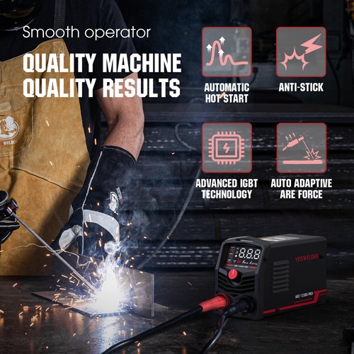 Mini Stick Welder Portable, Large LED Display 125Amp 110V ARC Welding Machine - Picture 8 of 12
