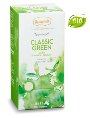 Ronnefeldt Tee 25 Teebeutel Teavelope BIO Classic Green Tea  Grüner Tee