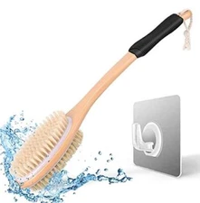 KIPRITII Ergonomically Back Scrubber for Shower - Double-Sided Back Brush Long 