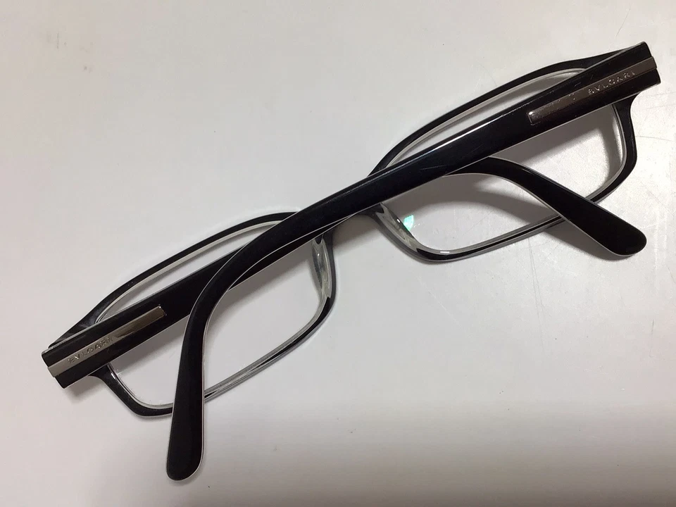 $365 BVLGARI Hombre’s NEGRO Anteojos/Marco de Gafas (54-16 135) Foto 2 de 4