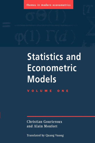 Thumbnail - Statistics And Econometric Models: V.1: General Concepts, Estimation,