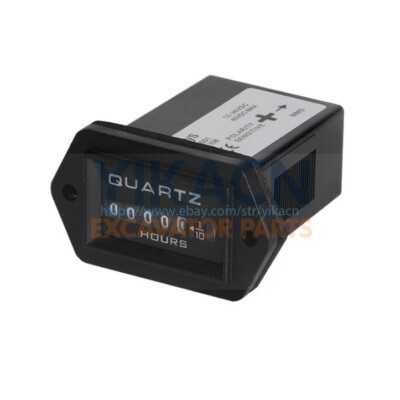 Engine Hour Meter Counter Rectangular Hourmeter Timer AC220V DC12V 24V 36V