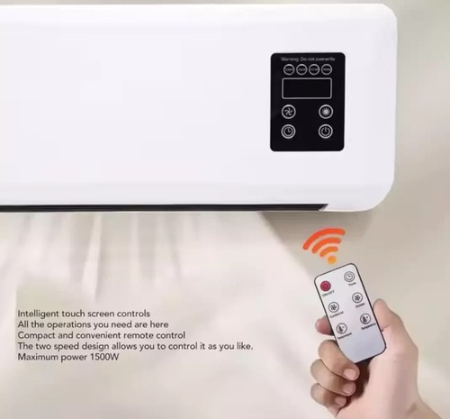 STUFA con telecomando ELETTRICA da PARETE CALDO termoconvettore scalda BAGNO - Foto 2 di 13