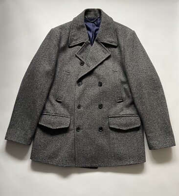 HAMMOND Co Ltd By Patrick Grant Pea Coat Jacket Grey L