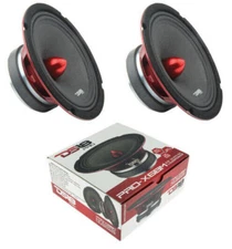 6.5" 250 Watt RMS 8-Ohm Mid Full Range Speakers Loudspeaker Pair PRO-X6BM DS18