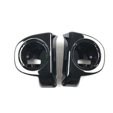 Black 6.5" Speaker Pods Box Lower Vented Fairing For Harley Touring 2014 up