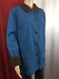 Ll Bean Canvas Cord Flanell Gefutterte Thermo Scheune Auto Mantel Jacke Damen P L Ebay