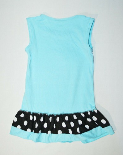 Blue Black Mouse Head Tank Top Tunic Girls Medium - Picture 5 of 5