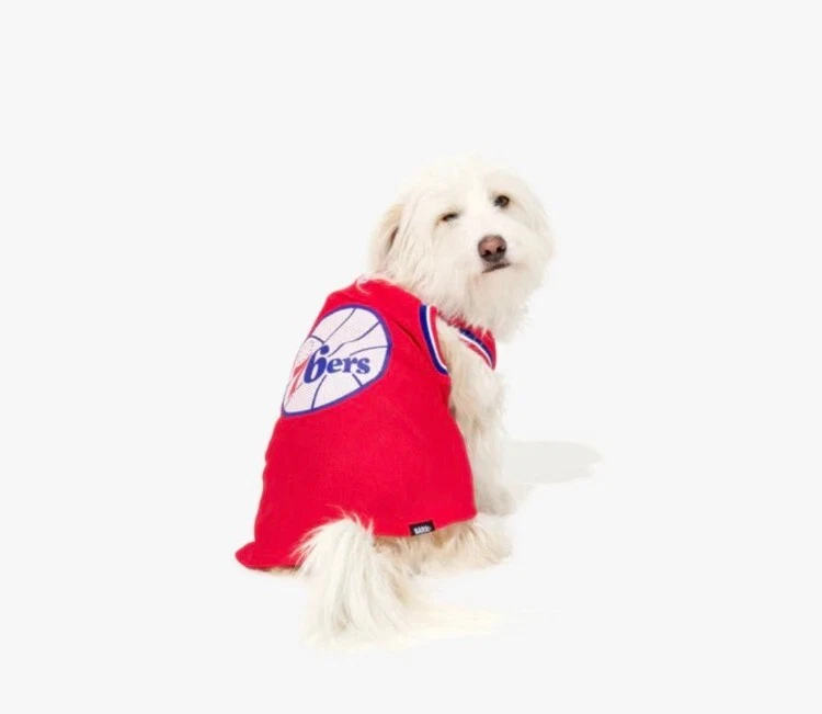 Bark Box NBA Jersey NBA 76ers Jersey Size Small Dog Jersey New!