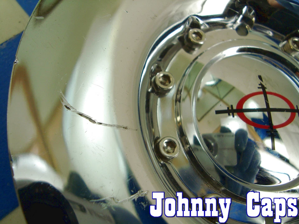 Tapas centrales de rueda personalizadas cromadas Focal Wheels #89-9175C tapa central usada (1)   Foto 3 de 4