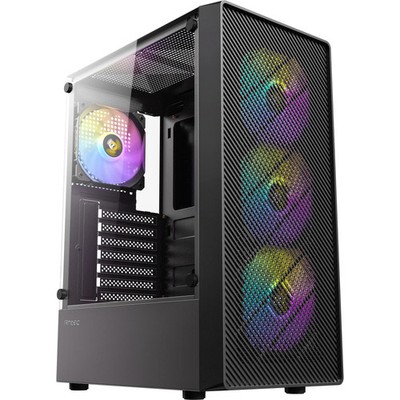 Antec Ax26 RGB Elite Midi-Tower-Gehäuse (schwarz | 3x USB-A | geh
