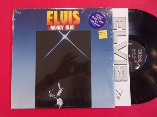 ELVIS PRESLEY - Moody Blue (AFL1-2428) RARE Black Vinyl Copy in High Grade!