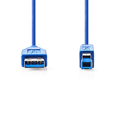 USB Kabel   USB 3.2 Gen 1   USB A Stecker   USB B Stecker   5 Gbps   Vernickelt 