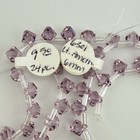 96 pc Swarovski 6301 Crystal Light Amethyst Purple 6mm Top Drilled Bicone Beads — photo 5