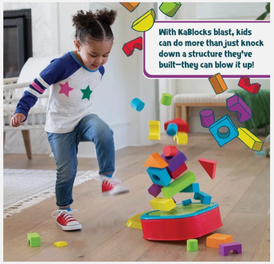 Mindware KaBlocks Blast 32 Foam Blocks, Building Platform Jumping Game Toy 3+ - Image 3 of 4