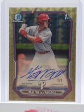 Marketplace image: 2026 Topps Bowman Chrome Phillies Matthew Ferrara 1/1 🔥 SUPERFRACTOR AUTO