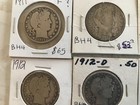 A LOT OF SIX BARBER SILVER HALF DOLLAR:1911,11D,11S, 1912,12D,12S — photo 2