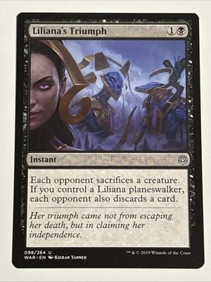 MTG War of the Spark Liliana's Triumph 098/264 NM | eBay