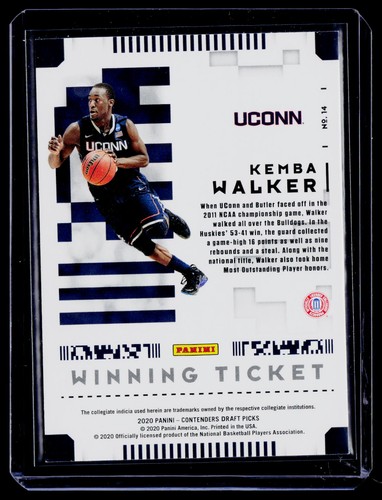 2020 Panini Contenders Draft Picks #14 Kemba Walker Winning Tickets BK41 - Bild 2 von 2