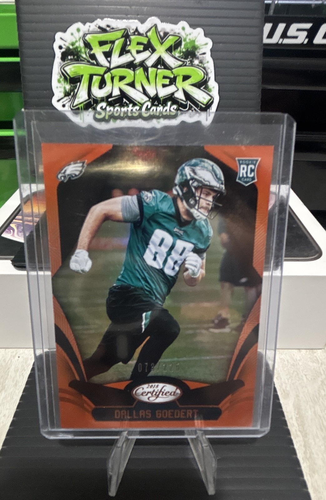 Dallas Goedert Panini Certified #142 Orange Mirror