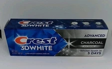 Crest 3D White 3DW Advanced Charcoal Whitening Toothpaste 2.4 oz
