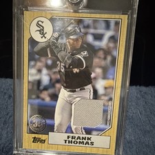 Topps 2022 Series 1 1987 Relics Frank Thomas Relic Card #87R-FT White Sox