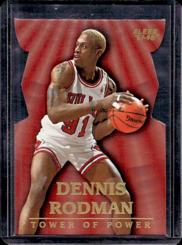 1997-98 Fleer Dennis Rodman Tower of Power #9 TP Bulls