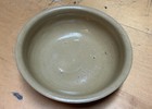 Very Rare Antique 10 1/4" Large Yellow Ware/ Stoneware serving bowl — photo 2