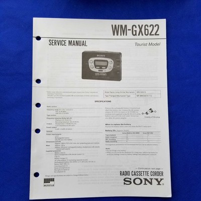 Sony Walkman Portable Cassette Player Wm-gx622 G1885 for sale