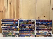 Lot Of 24 Disney VHS Movies Classic Titles See Pics Kids Family Movies Bin DP