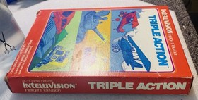 Intellivision 80's Mattel Game Triple Action Sears Triple Action Arcade Complete