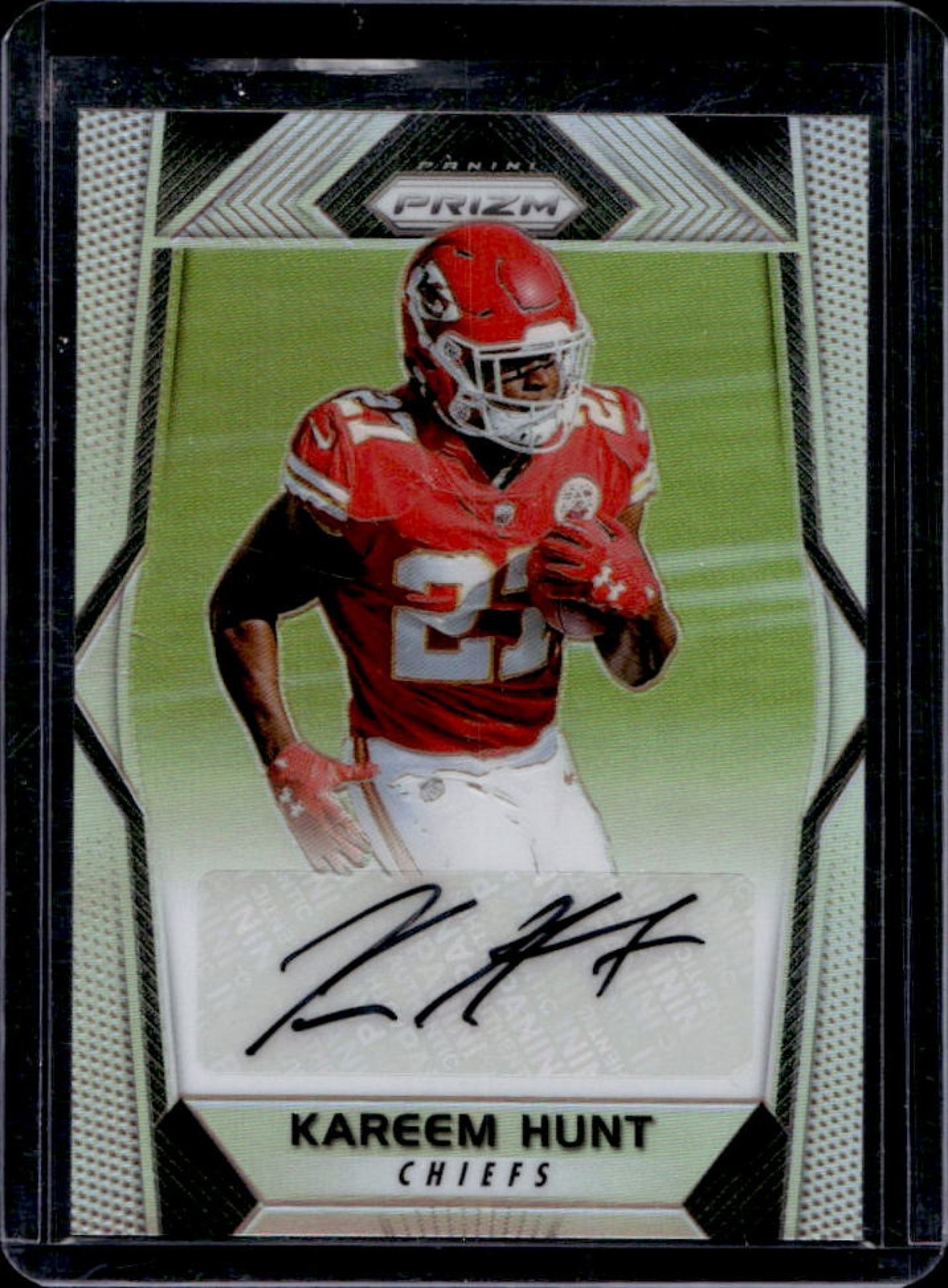 2017 Prizm Kareem Hunt Rookie Auto Rookie RC #RA-KH Chiefs