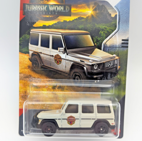 Mattel Matchbox Jurassic World Rebirth Cars Auto `14 Mercedes-Benz G-Class G 550-image