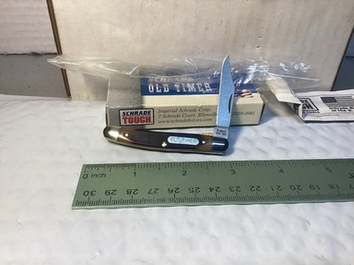 VINTAGE SCHRADE USA OLD TIMER 18OT. LINER LOCK PEN KNIFE. NOS IN BOX. 01