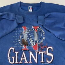 Vintage Russell New York Giants Sweatshirt Mens 2XL Blue 90  s