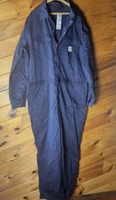 Carhartt FR Coveralls Mens 50 Tall Navy Blue Flame Fire Resistant