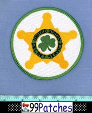 SECRET SERVICE EMERALD SOCIETY WASHINGTON DC Police Patch IRISH CLOVER 8A