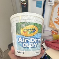 Crayola Air Dry Self Hardening Clay, White, Crayola Air-Dry Clay White