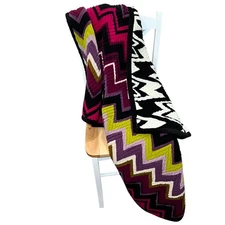Missoni for Target Chevron Reversible Throw Blanket Passione 50 x 60 Inches