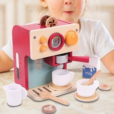 Toy Coffee Maker for Kids Develops Life Skills Birthday Gifts Pretend Play