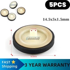 5PCS 14.5x5x1.5mm Tape Recorder Pinch Roller Wheel Rubber Pressure Belt Pulleys