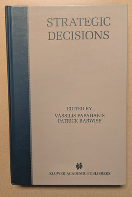 Strategic Decisions 1998 hardcover Papadakis & Barwise business management